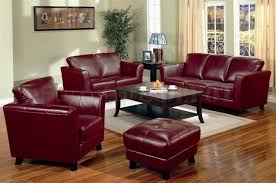 Burgundy Red Leather Sofa Set Living Room Leather Leather Living Room Furniture Brown Living Room