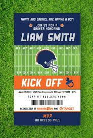 Printable Football Baby Shower Invitation Choose Your Team Etsy Football Baby Shower Football Baby Shower Invitations Baby Shower