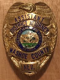 Assistant District Attorney Washoe County Nevada Entenmann Rovin Fire Badge Law Enforcement Assistant District Attorney