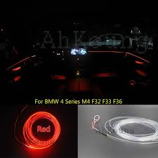 For Bmw 4 Series M4 F32 F33 F36 Car Interior Ambient Light Panel Illumination For Car Inside Cool Strip Light Optic Fiber Ban Car Led Lights Car Lights Vw Up