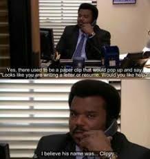 Darryl Misses Clippy Office Humor Office Memes Office Tv