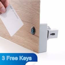 Battery Rfid Cabinet Drawer Lock Diy Hidden Digital Lock Without Perforate Hole In 2020 With Images Digital Lock Smart Lock Secret Storage