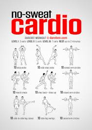 No Sweat Cardio Workout Sweat Workout Cardio Workout At Home Cardio Workout