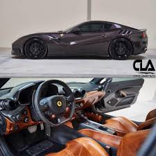 This Unique Tailor Made Ferrari F12tdf Sports A Special Brunito Paint With A One Of One Tan Interior Would You Get It Or Would You Ferrari Sports Tan