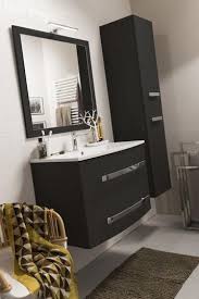 Meuble De Salle De Bains Perla L 81 Noir Simple Vasque Meuble Salle De Bain Meuble Salle De Bain Ikea Meuble De Salle De Bain