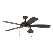 Monte Carlo 1 Pack Discus Outdoor 52 In Roman Bronze Downrod Mount Indoor Outdoor Ceiling Fan With Light Ceiling Fan With Light Outdoor Ceiling Fans Fan Light