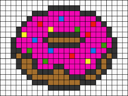 Bugelperlen Donut Perler Bead Patterns Perler Bead Art Perler Bead Templates