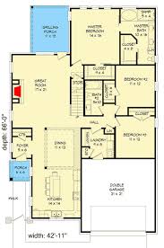 Plan 68504vr 4 Bed Brick House Plan With Large Upstairs Rec Room In 2020 Brick House Plans House Plans Rec Room
