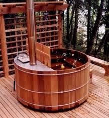 Wood Fired Hot Tubs Cedar Hot Tub Hot Tub Outdoor Outdoor Bathtub