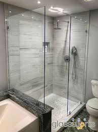 This Customer Over In Concord Wanted A Very Modern And Minimalistic Shower Configuration So We Went In 2020 Frameless Shower Doors Master Bathroom Design Shower Doors