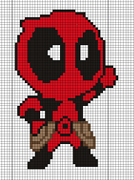 Deadpool Pattern By Tsukinin On Deviantart Pixel Art Anime Pixel Art