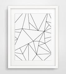 Art Geometrique Noir Et Blanc Art Par Melindawooddesigns Sur Etsy Art Minimaliste Epoque Geometrique Art Mural