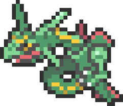 포켓몬 전국 도감 픽셀 도트 비즈 도안 Pokemon Pokedex Pixel Dot Beads Grid Sprites ポケモン 全国図鑑 ピクセル ドット ビーズ 図案 픽셀아트 포켓몬스터 No 384 Pixel Art Pokemon Pixel Art Pokemon Sprites