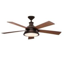Hampton Bay Marlton 52 In Oil Rubbed Bronze Ceiling Fan Yg305 Orb The Home Depot Bronze Ceiling Fan Rustic Ceiling Fan Living Room Ceiling Fan