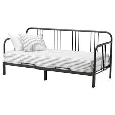 Fyresdal Bedbank Met 2 Matrassen Zwart Moshult Stevig 80x200 Cm Bedbank Canape Ikea