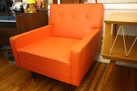 Mcm Orange Naugahyde Chair 3 Naugahyde Chair Chair Home Decor