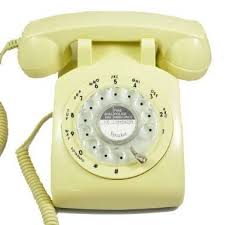 Amazon Com Waycom 1960 S Style Rotary Old Fashioned Dial Home Telephone Ivory White Corded Telephones Office Products Ivory White 1960s Old Fashioned