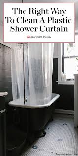 How To Clean A Plastic Shower Curtain The Right Way In 2020 Plastic Shower Curtain Clean Shower Curtains Cleaning Curtains