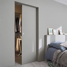 Porte Coulissante Prepeinte 83 Cm Systeme A Galandage Integra Soft Porte Galandage Porte Coulissante Porte Coulissante Galandage