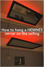 Above The Bed Mirror Ikea Hemnes Hack Mirror Ceiling Bedroom Diy Bedroom Mirror