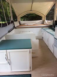 Pop Up Camper Remodel Painting And Flooring Exploring Domesticity Pop Up Camper Remodeled Campers Best Pop Up Campers