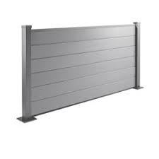 Demi Panneau Composite Gris Clair Idaho 2 Poteaux Cloture Bois Panneau De Cloture Cloture Composite