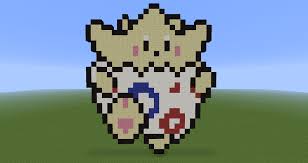 Minecraft Pixel Art Togepi Pokemon By Diablofr91 On Deviantart Minecraft Pixel Art Pixel Art Art