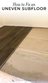 How To Fix An Uneven Subfloor Diy Home Improvement Installing Laminate Flooring Laminate Flooring Laminate Flooring Diy
