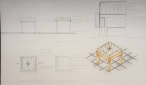 Working Drawing Of Puffee With Images Furniture Design Sketches Working Drawing Design Sketch
