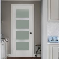 Jeld Wen 36 In X 96 In Moda Primed Pmt1044 Solid Core Wood Interior Door Slab W Translucent Glass Thdjw221100044 The Home Depot Wood Doors Interior Glass Doors Interior Doors Interior