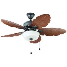Home Decorators Collection Palm Cove 44 In Indoor Outdoor Natural Iron Ceiling Fan With Light Kit 51544 The Home Depot Decorative Ceiling Fans Ceiling Fan With Light Tropical Ceiling Fans