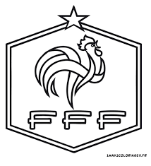 Euro 2016 Logo De L Equipe De France A Colorier Coloriage Foot Coloriage Football Coloriage