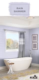 The Light Gray Hue Of Rain Shimmer By Kilz Complete Coat Paint Primer In One Is Just What This Bathroom Needs A Kilz Coastal Inspired Bathrooms Paint Shades