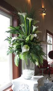 Florals Decorations Cala Lily Arrangements With Vase Jpg 471 800 Large Flower Arrangements Easter Flower Arrangements Large Floral Arrangements
