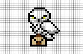 Hedwig Harry Potter Pixel Art Harrypottermeme Harrypotter Memes Harry Potter Hedwig Harry Potter Cross Stitch Pattern Pixel Art Pattern