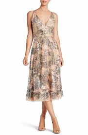 Dress The Population Audrey Embroidered Fit Flare Dress A Line Gown Dress The Population Figure Flattering Dresses