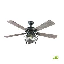 Home Decorators Collection Ellard 52 In Led Indoor Natural Iron Ceiling Fan Yg629 Ni The Home Depot Ceiling Fan With Light Natural Home Decor Home Decor Inspiration