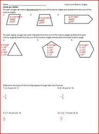 Interior And Exterior Angles Of Polygons Ws Interior And Exterior Angles Exterior Angles Exterior Angle Of Polygon