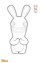 Coloriage Lapins Cretins4 Jpg 595 842 Coloriage Lapin Coloriage Lapin Cretin