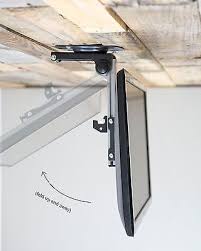 Folding Flip Down Pitched Roof Ceiling Mount For Lcd Flat Tv Amp Monitors Upto 37 Quot Roof Ceiling Wall Mounted Tv Tv In Kitchen