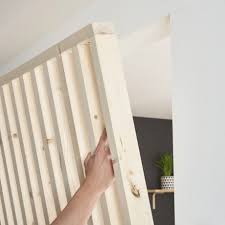8 Positionnez Votre Cloison Tasseau Bois Claustra Bois Interieur Cloison
