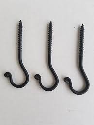 3 Pack Wrought Iron Ceiling Hook Screw Country Primitive Decor Hardware Want To Know More Click On The Country Primitive Primitive Decorating Wrought Iron