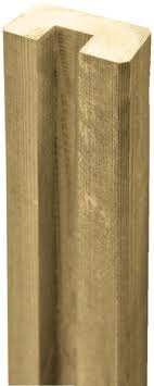 Demi Poteau Bois Simple Rainure Lemhi Haut 2 40 M Brico Depot