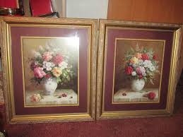 Two Home Interiors Beautiful Floral Pictures By Jack Terry 24 X28 Ebay Home Interiors And Gifts House Interior Pictures For Sale