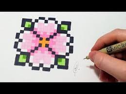 Pixel Art Fleur Facile Youtube Pixel Art Pixel Art Facile Pixel Art Fleur