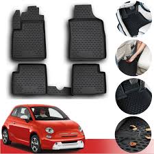 Floor Mats Liner 3d Molded Black Fits Fiat 500 2007 2020 In 2020 Fiat 500 Fiat 500 Interior Fiat