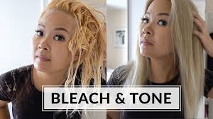 Bleach Tone Hair At Home Wella T14 Youtube Tone Hair At Home Toning Bleached Hair Bleach And Tone