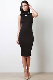 Sleeveless Turtleneck Midi Dress Turtle Neck Dress Turtleneck Dress Sleeveless Sleeveless Turtleneck