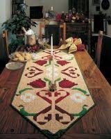 Pennsylvania Dutch Table Runner Patchwork Caminho De Mesa Artesanato