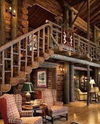 36 Best And Elegant Wooden Stairs In Your House Rengusuk Com In 2020 Cabin Interior Design Log Cabin Interior Rustic House